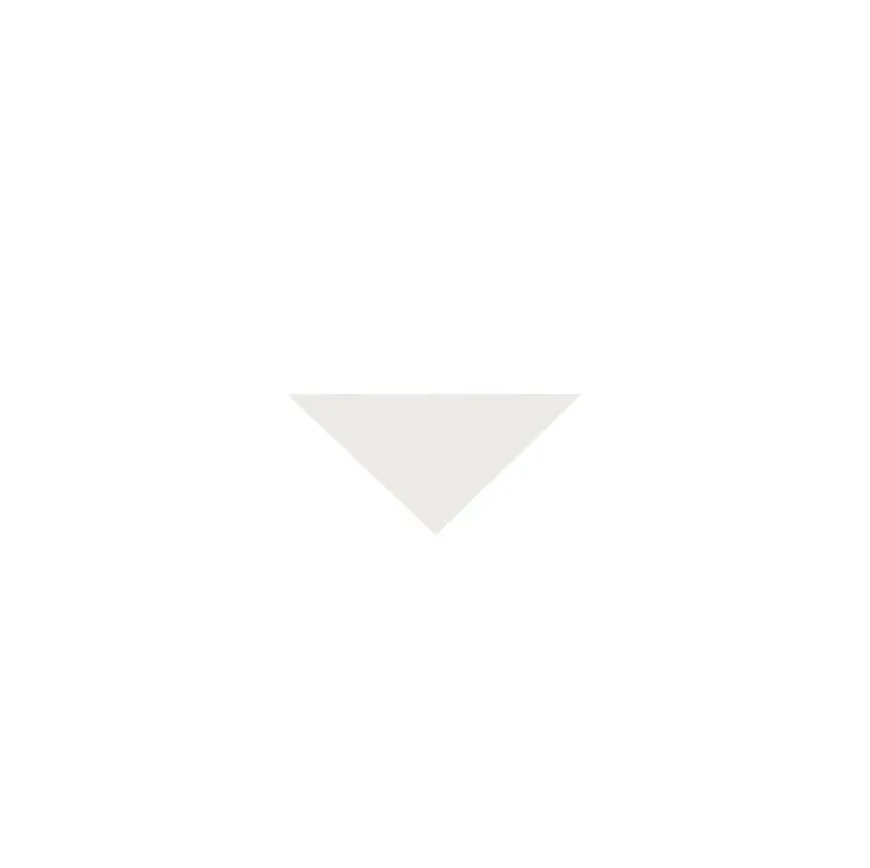 Klinker - Triangel 3,5/3,5/5 cm vit