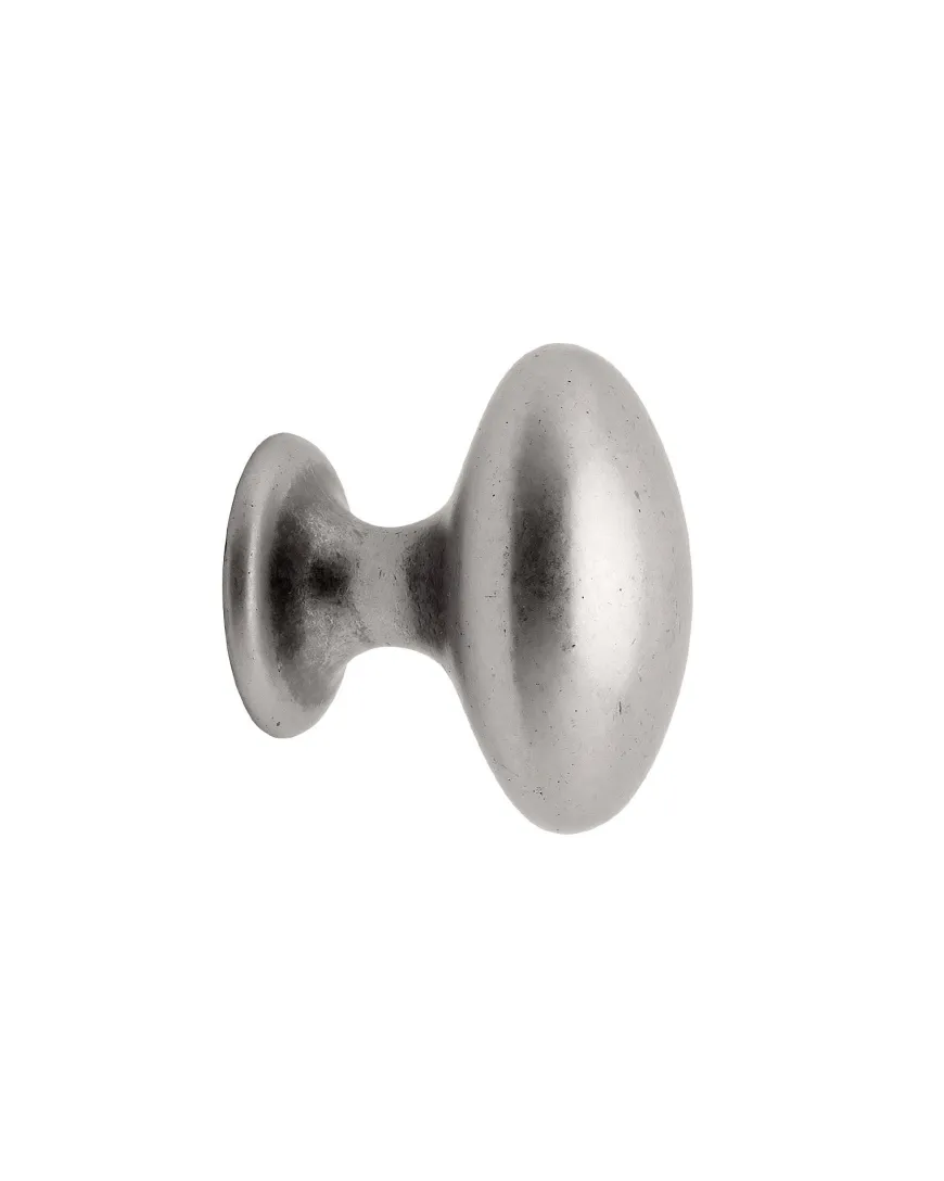 Knopp - Oval tenn 40 mm