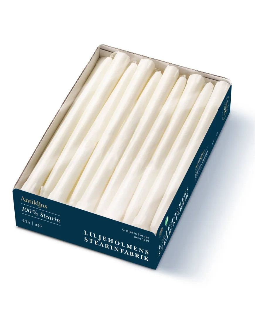 Liljeholmens Antikljus - 30-pack vit