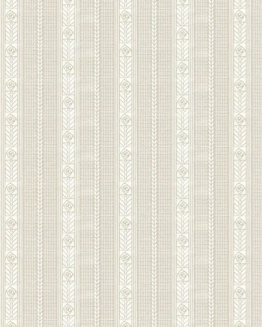 Lim & Handtryck Tapet - Edit torv/beige