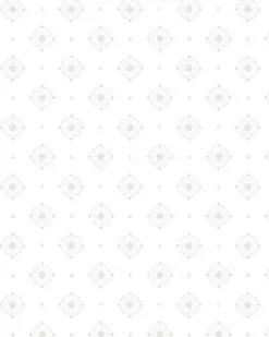Lim & Handtryck Tapet - Gunnebo slott vit/silver