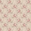 Lim & Handtryck Tapet - Hovdala blomma vit/rosa