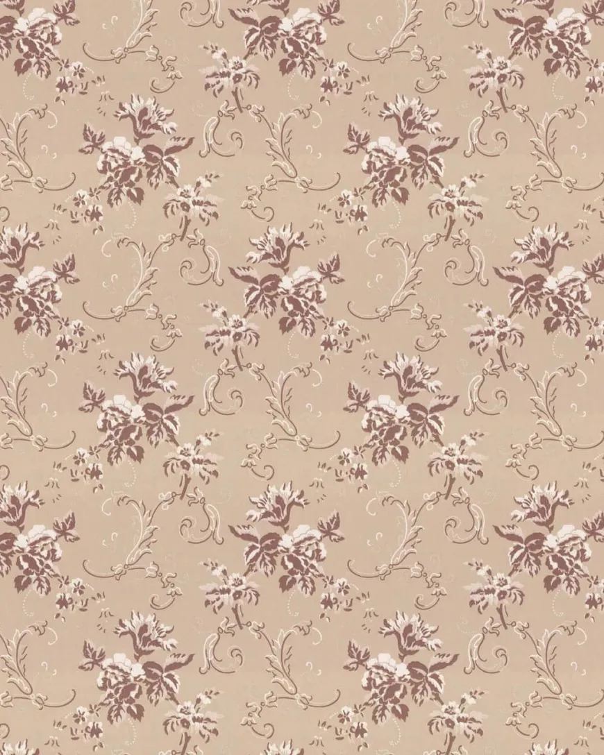 Lim & Handtryck Tapet - Hovdala blomma beige/champagne