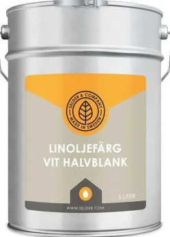 Linoljefärg Selder & Co - Vit halvblank