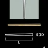 Listspik - Gunnebo 60 mm, 15 st vit