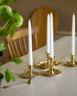 Ljusstake mässing - Bordsljusstake liten
