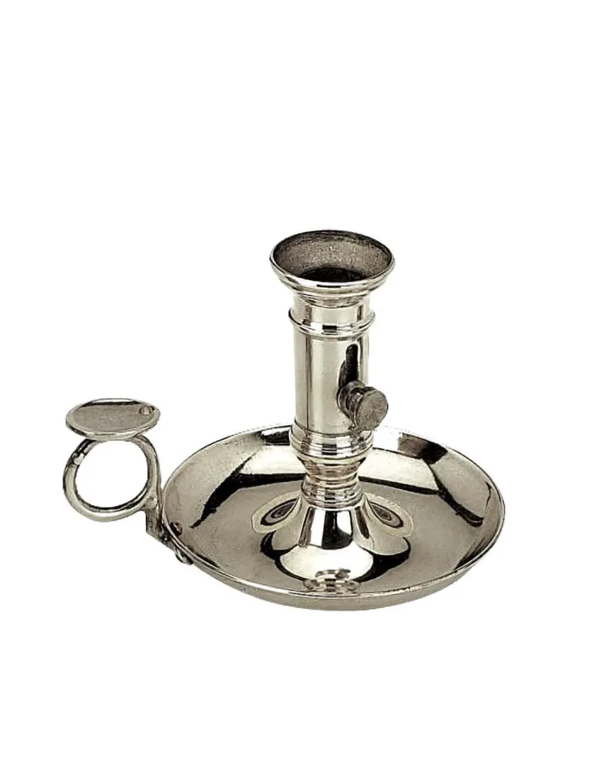 Ljusstake silver - Kontorsljusstake 10 cm