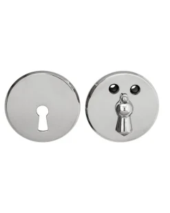 Nyckelskylt - 55 mm nickel med kläpp
