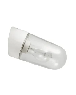 Porslinslampa IP20 - Vit/sned