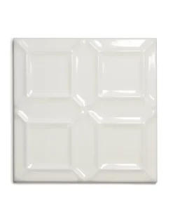Provplatta - Kakel Victoria - Special 15 x 15 cm elfenbensvit