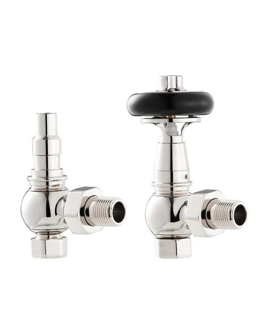 Radiatorventil termostat - Kensington nickel/trä