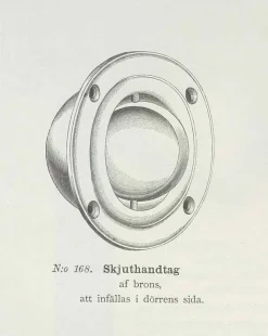 Skjutdörrshandtag - Næsman N:o 168 nickel