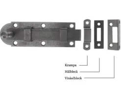 Skottregel - Aug. Stenman 612 med hålbleck, stål 135 mm