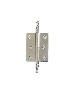 Skåpgångjärn - Knopp nickel 92 x 39 mm