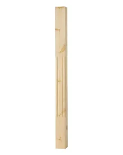 Spårad stolpe - Räckespelare 1180 x 85 mm furu