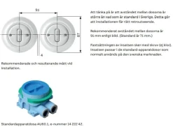 Strömbrytare svart porslin (dubbeltrapp) - ABB Decento