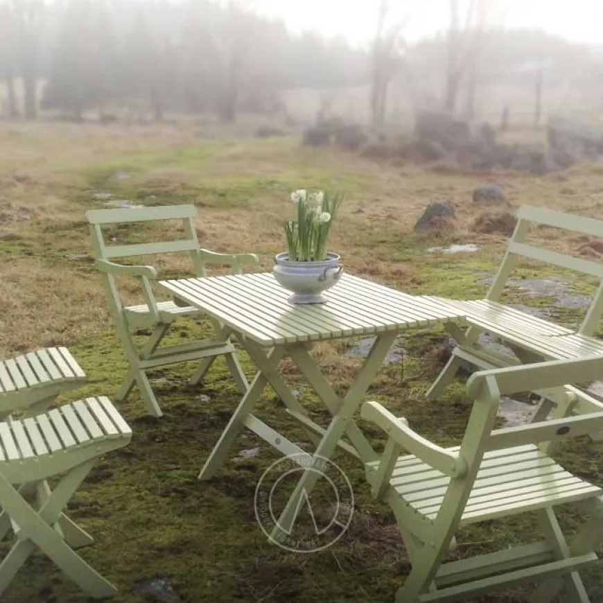 Trädgårdsstol Solbacka - Karmstol, hopfällbar