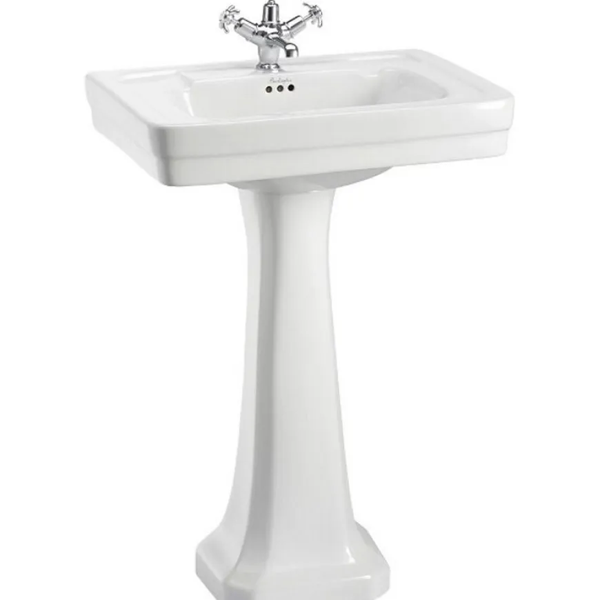 Tvättställ - Burlington Clean 58 cm med piedestal