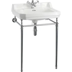 Tvättställ - Burlington Edwardian 61 cm, kromställning