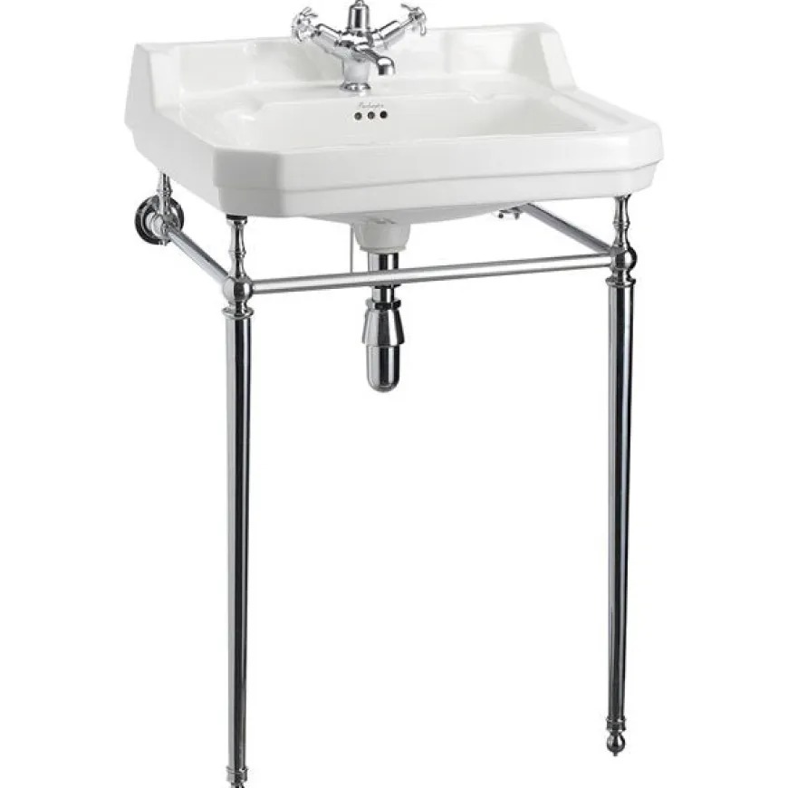 Tvättställ - Burlington Edwardian 61 cm, kromställning