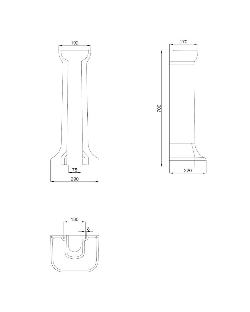 Tvättställ - Guild 85 cm, piedestal