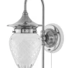 Vägglampa - Fryxell nickel, klarglas