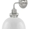 Vägglampa - Lillienstedt nickel, opalvit halvsfär