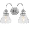 Vägglampa - Stackelberg nickel, slipat klarglas