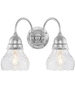 Vägglampa - Stackelberg nickel, slipat klarglas