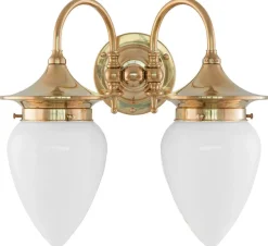 Vägglampa - Tigerstedt, opalvit