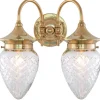 Vägglampa - Tigerstedt, slipat klarglas