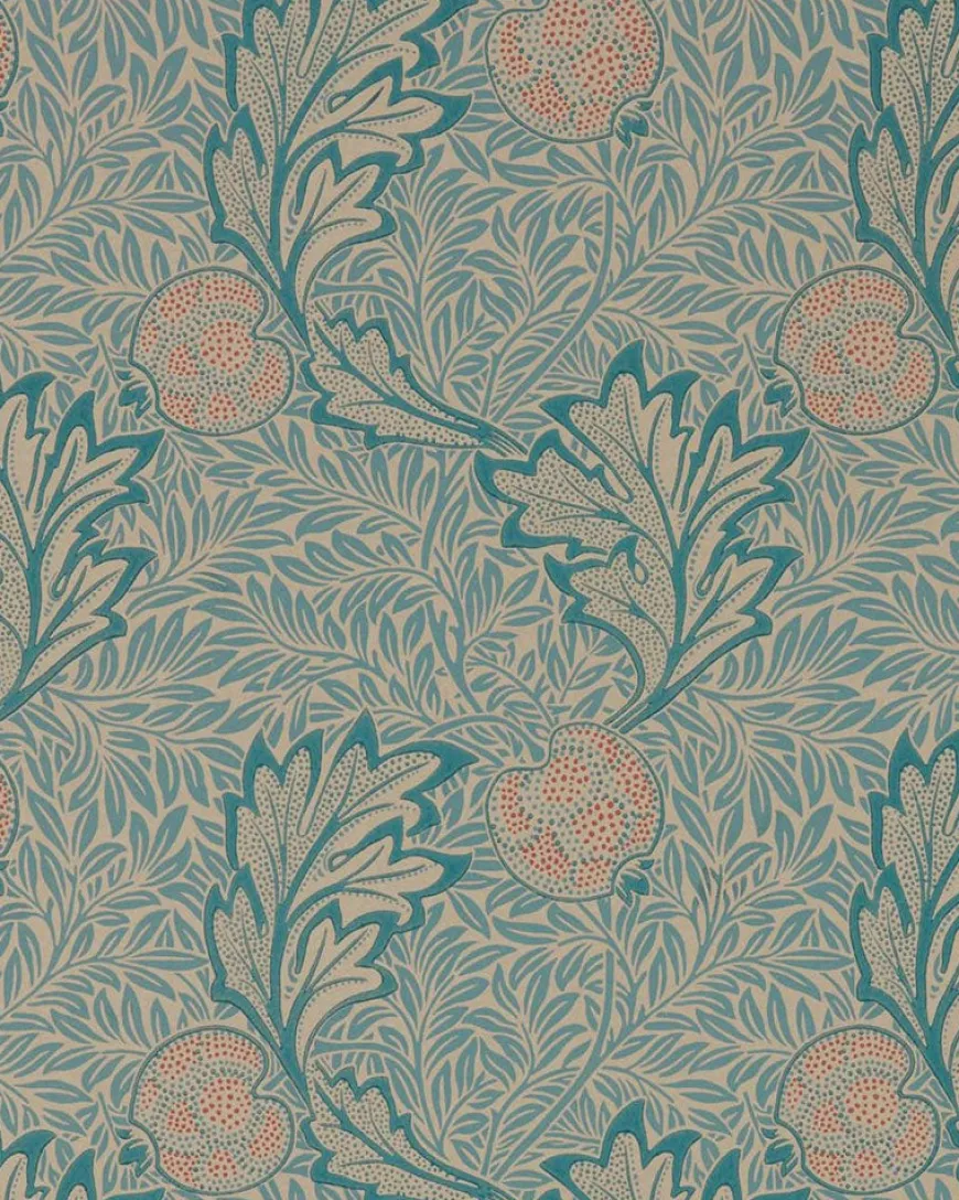 William Morris & Co. Tapet - Apple indigo antique