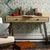 William Morris & Co. Tapet - Arbutus Blue/Pink