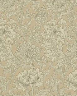 William Morris & Co. Tapet - Chrysanthemum Toile Ivory/Gold