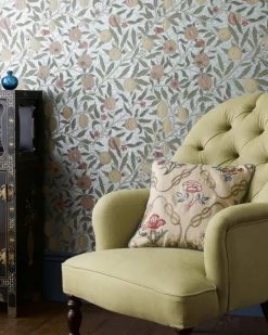 William Morris & Co. Tapet - Fruit Lime Green/Tan