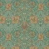 William Morris & Co. Tapet - Honeysuckle & Tulip Emerald/Russet