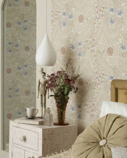 William Morris & Co. Tapet - Larkspur Olive/Lilac
