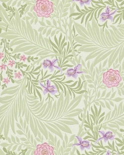 William Morris & Co. Tapet - Larkspur Olive/Lilac