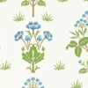 William Morris & Co. Tapet - Meadow Sweet Cobalt/Grass Green