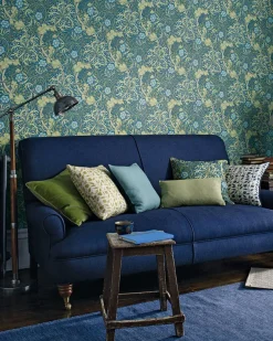 William Morris & Co. Tapet - Morris Seaweed Red/Gold