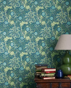 William Morris & Co. Tapet - Morris Seaweed Ink/Woad