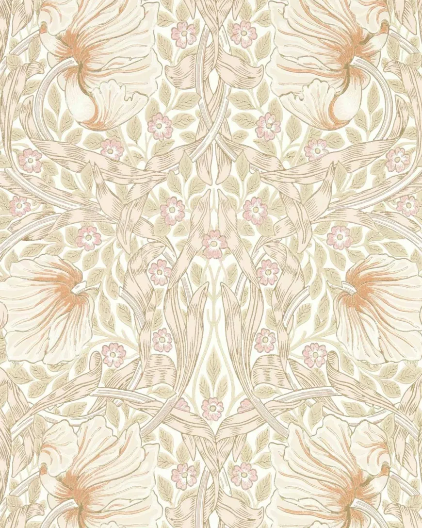 William Morris & Co. Tapet - Pimpernel Cochineal Pink