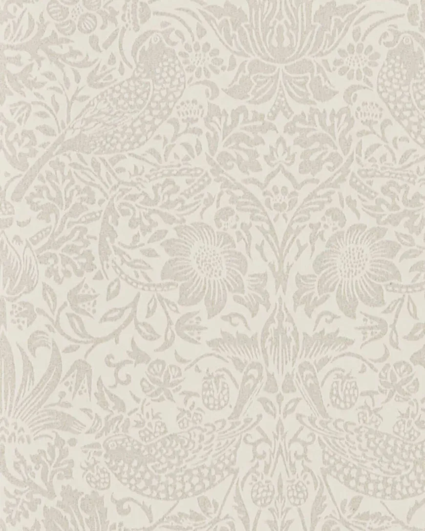 William Morris & Co. Tapet - Pure Strawberry Thief Ecru/Cream
