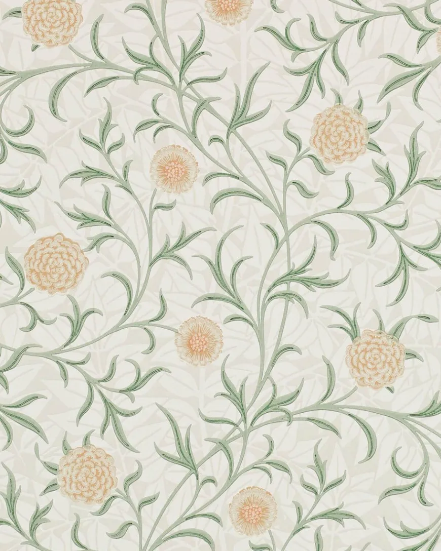William Morris & Co. Tapet - Scroll Thyme/Pear
