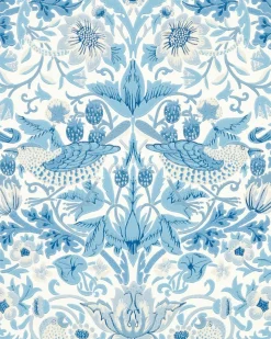 William Morris & Co. Tapet - Simply Strawberry Thief woad