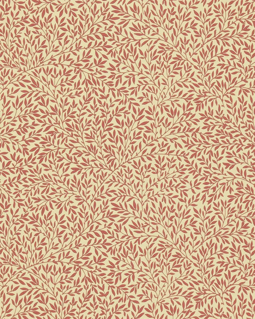 William Morris & Co. Tapet - Standen Beige/Brick/Red