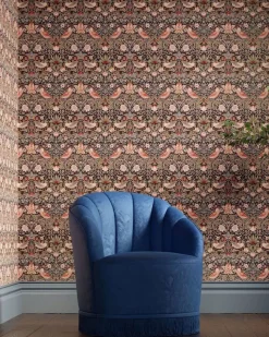 William Morris & Co. Tapet - Strawberry Thief Old fashioned