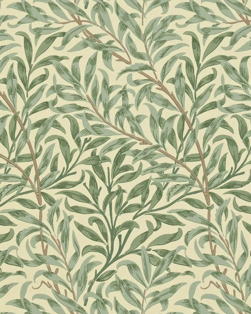 William Morris & Co. Tapet - Willow Boughs Green