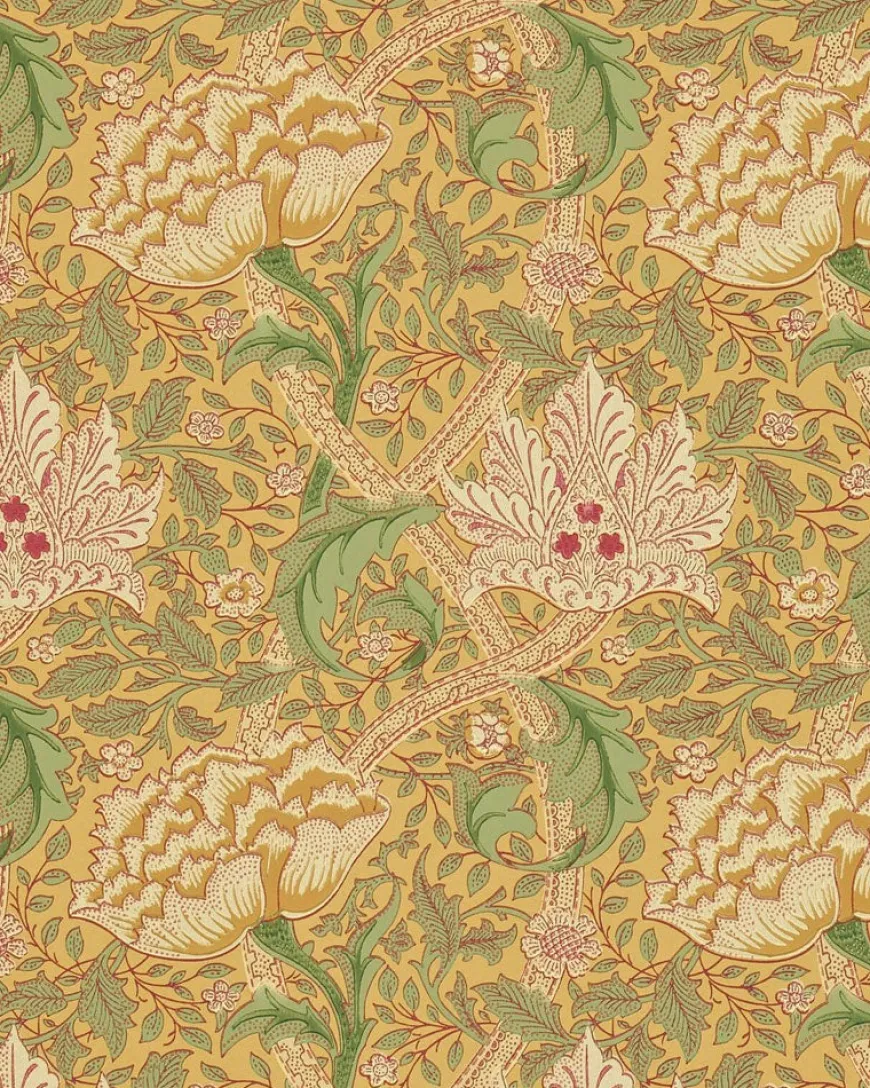 William Morris & Co. Tapet - Windrush gold/thyme