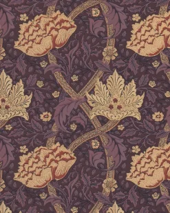 William Morris & Co. Tapet - Windrush aubergine/wine